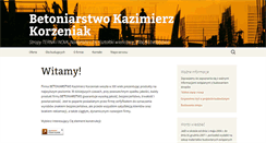 Desktop Screenshot of betoniarstwo.com.pl